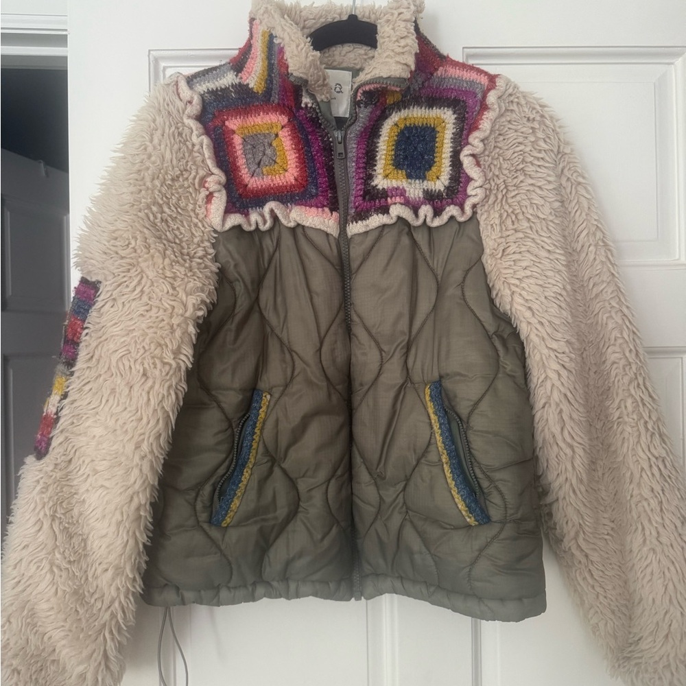 Sea New York Patchwork Puffer Jacket XS